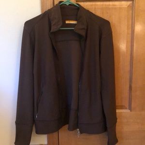 Olive Green Athletic Zip-up